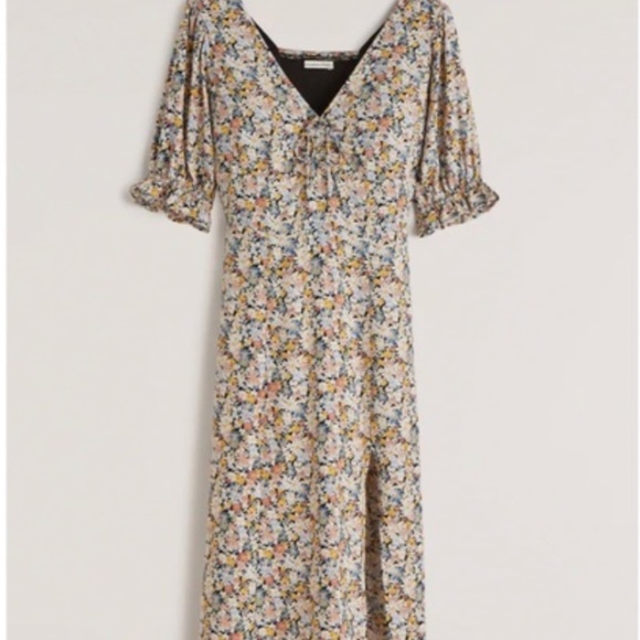 Abercrombie & Fitch Dresses & Skirts - Abercrombie & Fitch Cinched Tie MIDI Dress S